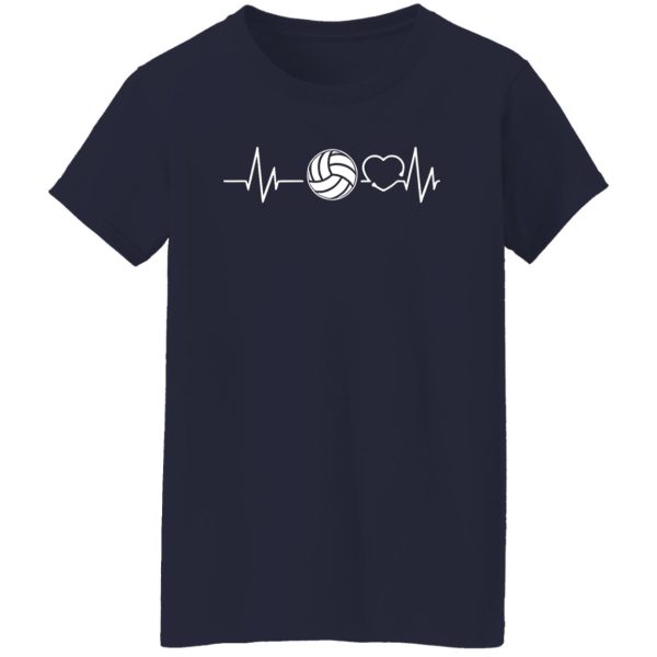 Volleyball In My Heartbeat Funny for Volleyball Lover Shirt