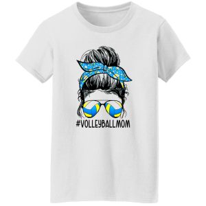 Volleyballmom Woman With Headband And Glasses Shirt