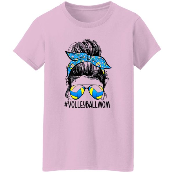 Volleyballmom Woman With Headband And Glasses Shirt