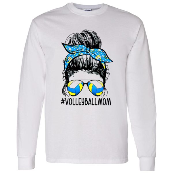 Volleyballmom Woman With Headband And Glasses Shirt