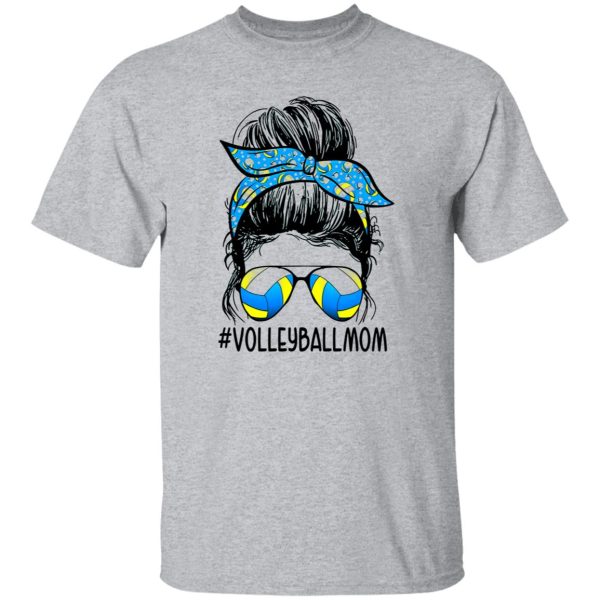 Volleyballmom Woman With Headband And Glasses Shirt