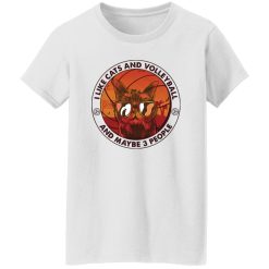 I Like Cats and Volleyball and Maybe 3 People Circle Design Shirt