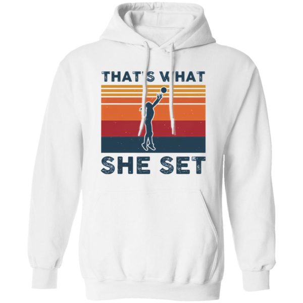 That’s What She Set Female Volleyball Player Vintage Shirt