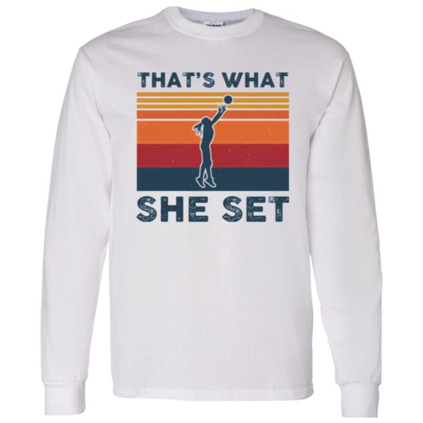 That’s What She Set Female Volleyball Player Vintage Shirt