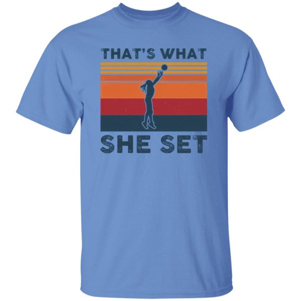 That’s What She Set Female Volleyball Player Vintage Shirt