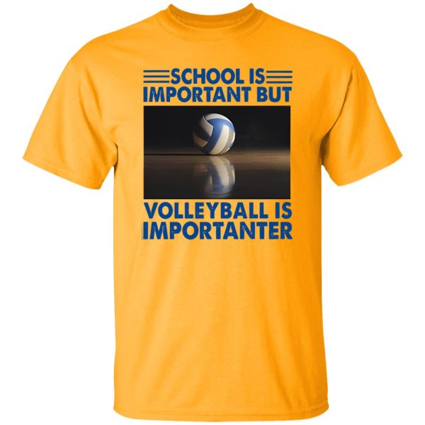 School Is Important But Volleyball Is Importanter V2 Shirt