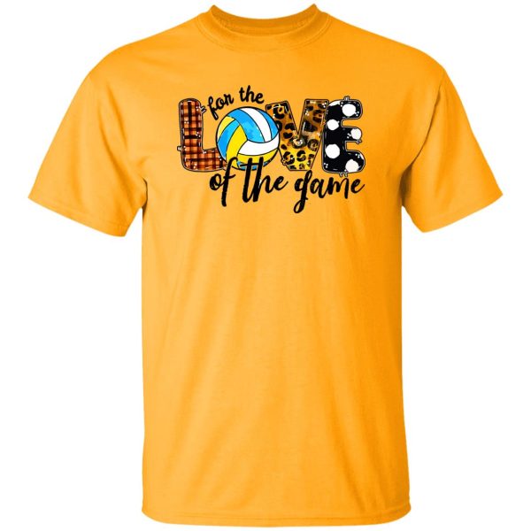 Leopard For The Love Of The Game for Volleyball Lover Shirt