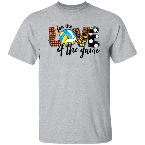 Leopard For The Love Of The Game for Volleyball Lover Shirt