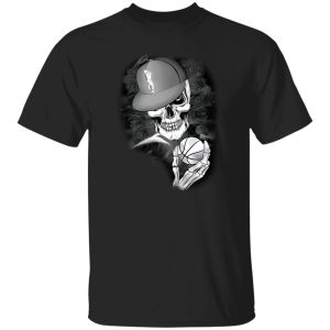 Skeleton With Hat And Ball Volleyball Shirt