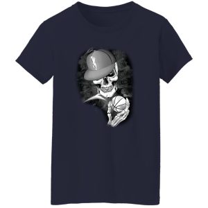 Skeleton With Hat And Ball Volleyball Shirt