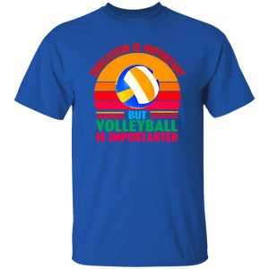 Vintage Education Is Important But Volleyball Is Importanter for Sports Lover Shirt