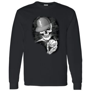 Skeleton With Hat And Ball Volleyball Shirt