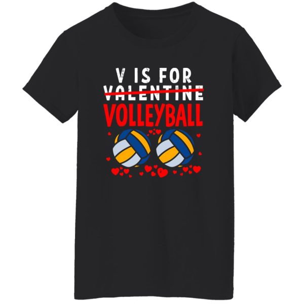 V Is For Valentine Volleyball Shirt