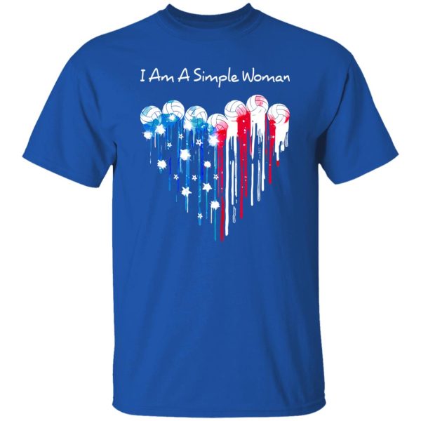 I Am A Simple Woman I Love Volleyball for Sport Lover Shirt