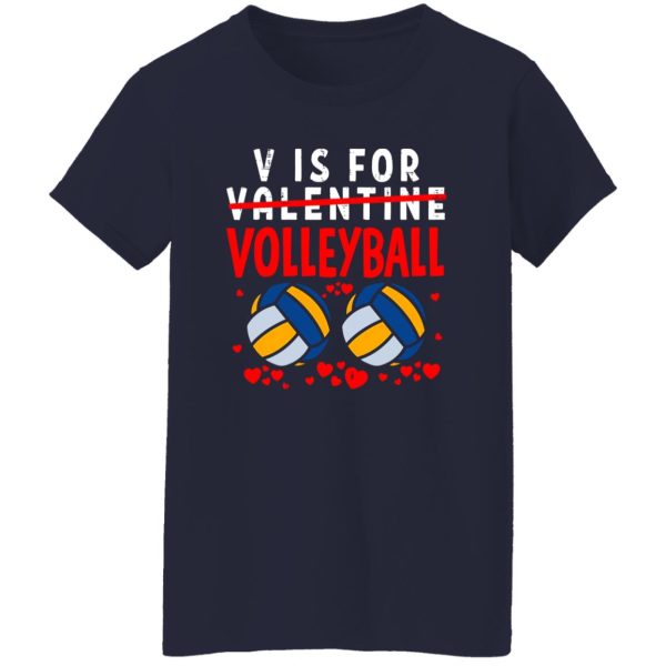 V Is For Valentine Volleyball Shirt