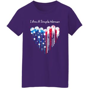 I Am A Simple Woman I Love Volleyball for Sport Lover Shirt