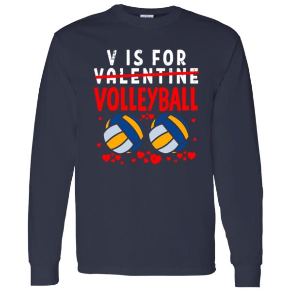 V Is For Valentine Volleyball Shirt