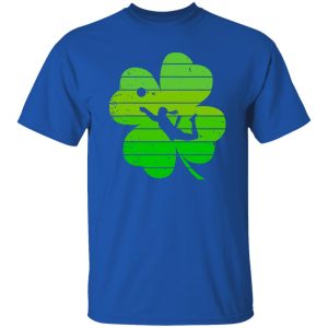 Lucky Shamrock Volleyball Player Happy St Shirt