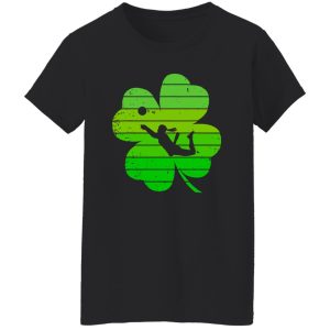 Lucky Shamrock Volleyball Player Happy St Shirt