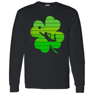 Lucky Shamrock Volleyball Player Happy St Shirt