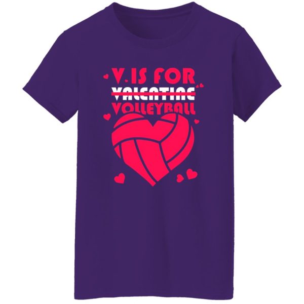 V Is For Volleyball Gift for Volleyball Lover Shirt