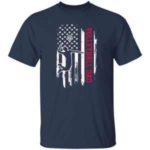 Volleyball Dad Shirt, Volleyball Dad American Flag Shirt