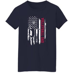 Volleyball Dad Shirt, Volleyball Dad American Flag Shirt