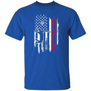 Volleyball Dad Shirt, Volleyball Dad American Flag Shirt