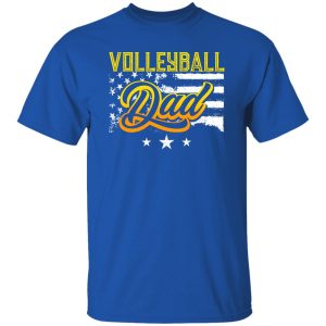 Volleyball Dad Shirt, Volleyball Dad American Flag V2 Shirt