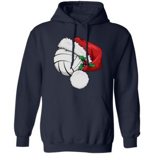 Volleyball Ball With Santa Hat Shirt