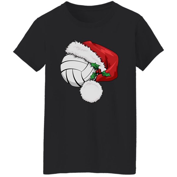 Volleyball Ball With Santa Hat Shirt