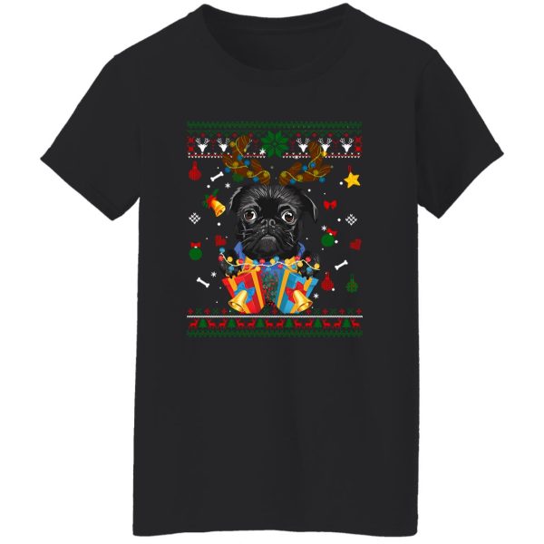 Cute Pug Ugly Christmas Pug Puppy Shirt