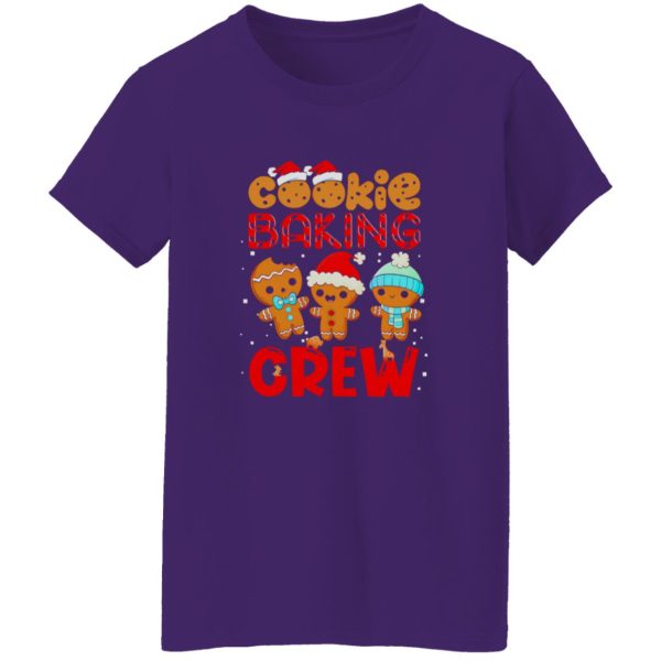 Cookie Baking Crew Christmas Santa Gingerbread Team Shirt