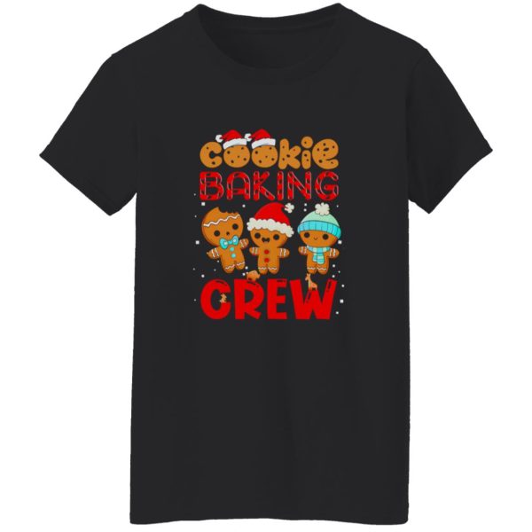 Cookie Baking Crew Christmas Santa Gingerbread Team Shirt