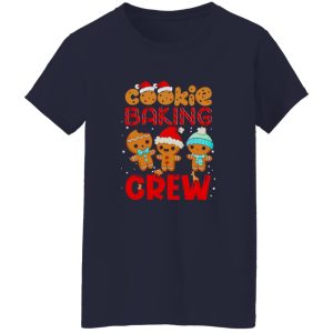 Cookie Baking Crew Christmas Santa Gingerbread Team Shirt