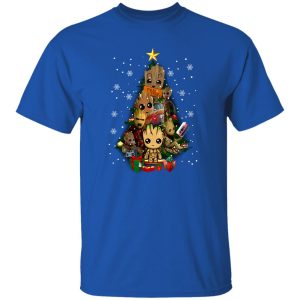 Baby Groot Guardians of the Galaxy Christmas Tree Shirt