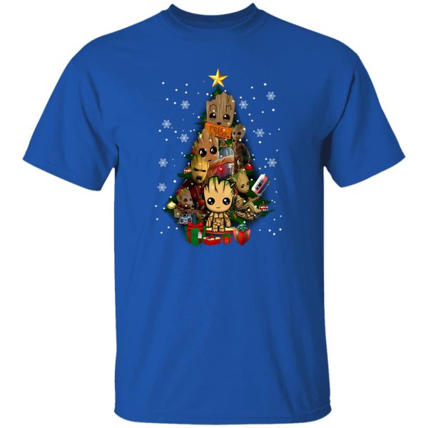 Baby Groot Guardians of the Galaxy Christmas Tree Shirt