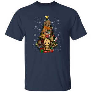 Baby Groot Guardians of the Galaxy Christmas Tree Shirt