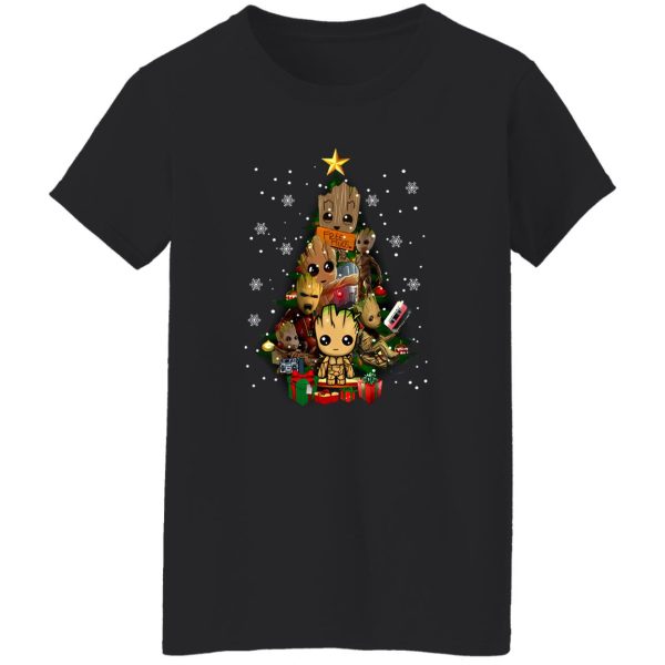 Baby Groot Guardians of the Galaxy Christmas Tree Shirt