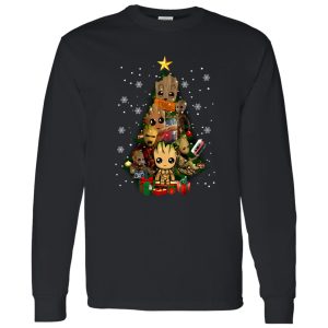 Baby Groot Guardians of the Galaxy Christmas Tree Shirt