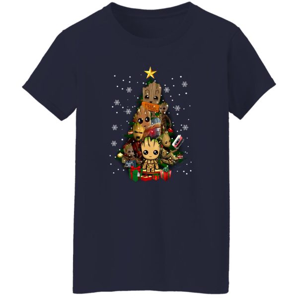 Baby Groot Guardians of the Galaxy Christmas Tree Shirt