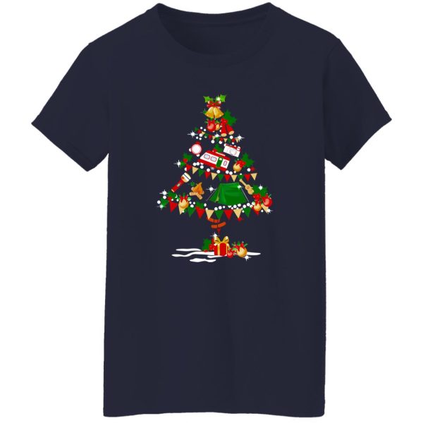 Camping Christmas Tree Shirt