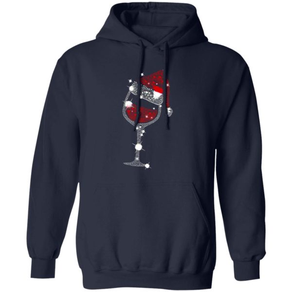 Glass Of Red Wine Santa Claus Christmas Shirt