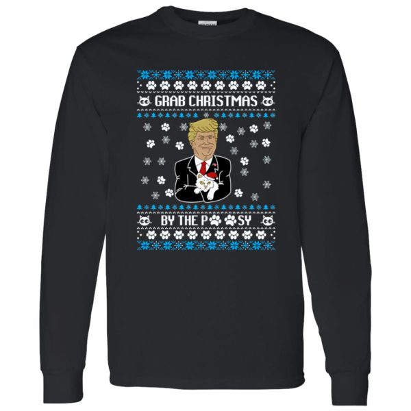 Grab Christmas By The Pussy Donald Trump Ugly Xmas Shirt