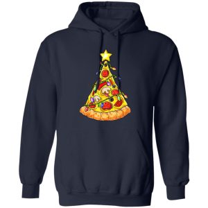 Funny Pizza Christmas Light Sweat Sweater Women Kids Men Shirt