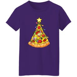 Funny Pizza Christmas Light Sweat Sweater Women Kids Men Shirt