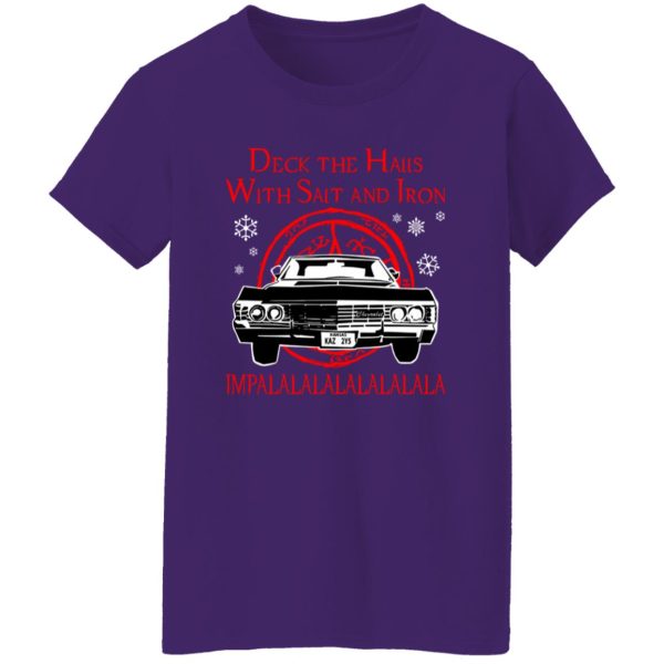 Deck The Halls With Salt Iron Impalalala Ugly Christmas Shirt