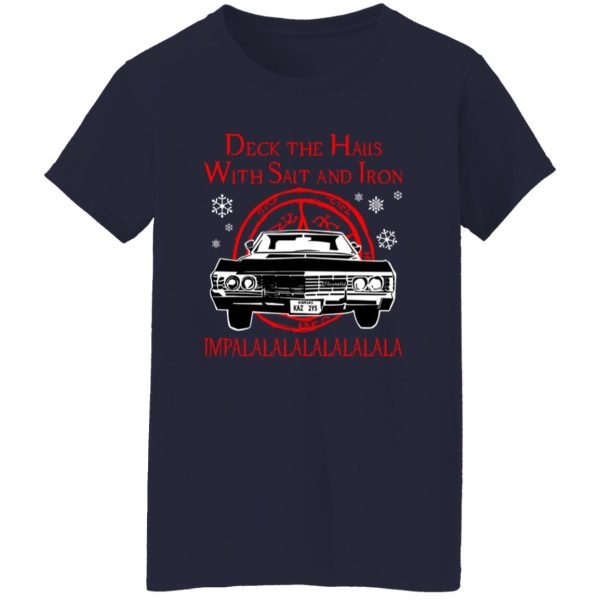 Deck The Halls With Salt Iron Impalalala Ugly Christmas Shirt