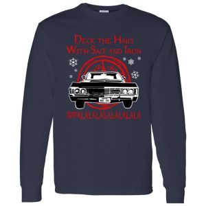 Deck The Halls With Salt Iron Impalalala Ugly Christmas Shirt