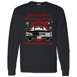 Deck The Halls With Salt Iron Impalalala Ugly Christmas Shirt